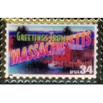 GREETINGS FROM MASSACHUSETTS PIN